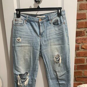 Celebrity Pink Ripped Straight Leg Jean - Light Wash